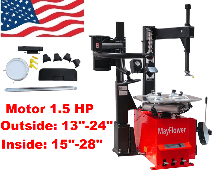 1.5 HP Tire Changer Wheel Changers Balancer Machine Combo 980 800 Red Edition - Image 3