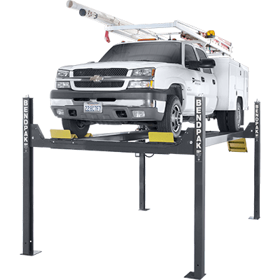 HD-14T (5175004) 101″ Height, 127.5″ Width, 234″ Length 14,000-lb. Capacity / Four-Post Lift / Tall Lift / 82″ Rise