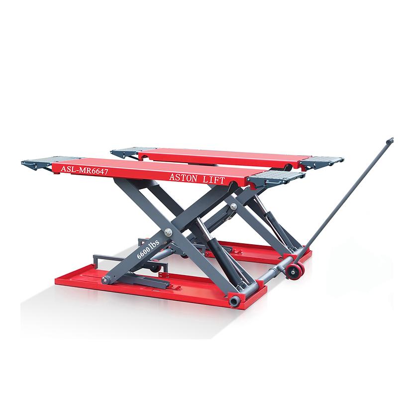 Aston® Mid-Rise Scissor Lift 6600lbs 47″ Electric Lock Release 110v ASL-MR6647