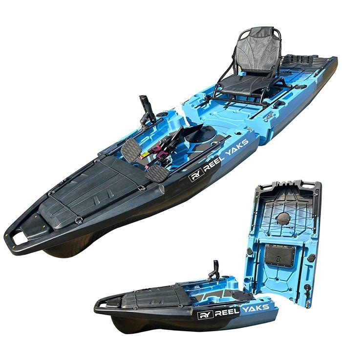 ReelYak-10ft-Recon-Modular-Fin-Drive-Pedal-Fishing-Kayak-7.jpg ReelYak 10ft Recon Modular Fin Drive Pedal Fishing Kayak | 430lbs Capacity | 2 Piece - Image 1