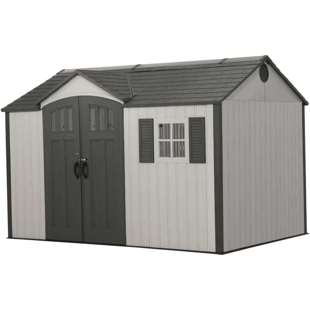 iben-product-247-image-1.png Lifetime 12.5 Ft. x 8 Ft. High-Density Polyethylene (Plastic) Outdoor Storage Shed with Steel-Reinforced Construction - Image 1