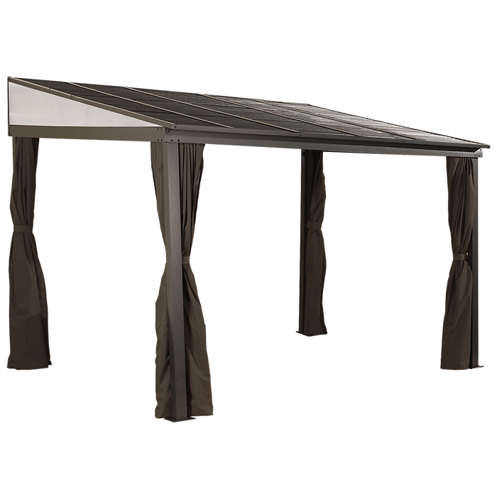 iben-product-308-image-1.webp Sojag 500-9165470 10 x 12 ft. Portland No. 53 Wall Gazebo Steel Roof - Image 1