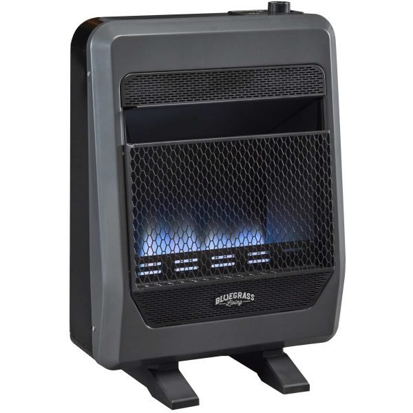 iben-product-342-image-1.jpg Bluegrass Living Natural Gas Vent Free Blue Flame Gas Space Heater With Blower and Base Feet – 20,000 BTU, T-Stat Control – Model# B20TNB-BB - Image 1