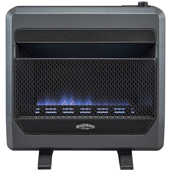iben-product-343-image-1.jpg Bluegrass Living Natural Gas Vent Free Blue Flame Gas Space Heater With Blower and Base Feet – 30,000 BTU, T-Stat Control – Model# B30TNB-BB - Image 1