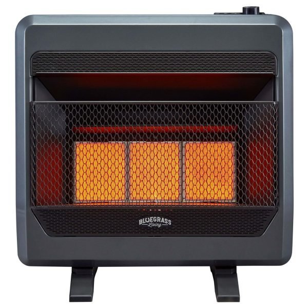 iben-product-346-image-1.jpg Bluegrass Living Natural Gas Vent Free Infrared Gas Space Heater With Blower and Base Feet – 30,000 BTU, T-Stat Control – Model# B30TNIR-BB - Image 1