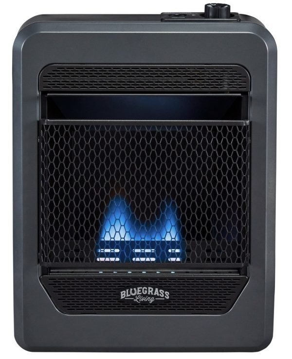 iben-product-347-image-1.jpg Bluegrass Living Propane Gas Vent Free Blue Flame Gas Space Heater With Base Feet – 10,000 BTU, T-Stat Control – Model# B10TPB-B - Image 1