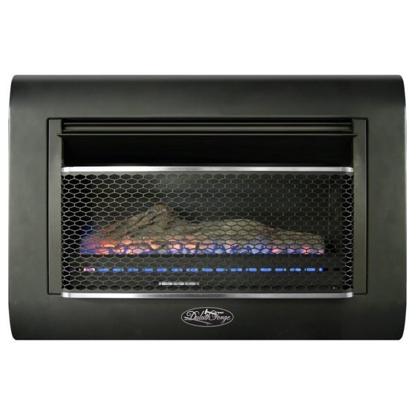 iben-product-353-image-1.jpg Duluth Forge Dual Fuel Ventless Linear Wall Gas Fireplace With Log – 26,000 BTU, T-Stat Control – Model# DF300L - Image 1