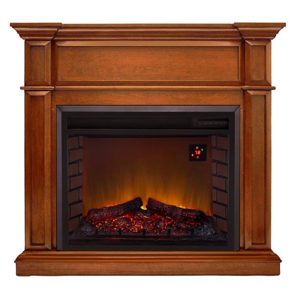 iben-product-386-image-1.jpg Duluth Forge Full Size Electric Fireplace – Remote Control, Apple Spice Finish – Model# EL1350-3-AS - Image 1