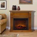 Duluth Forge Full Size Electric Fireplace – Remote Control, Apple Spice Finish – Model# EL1350-3-AS - Image 2