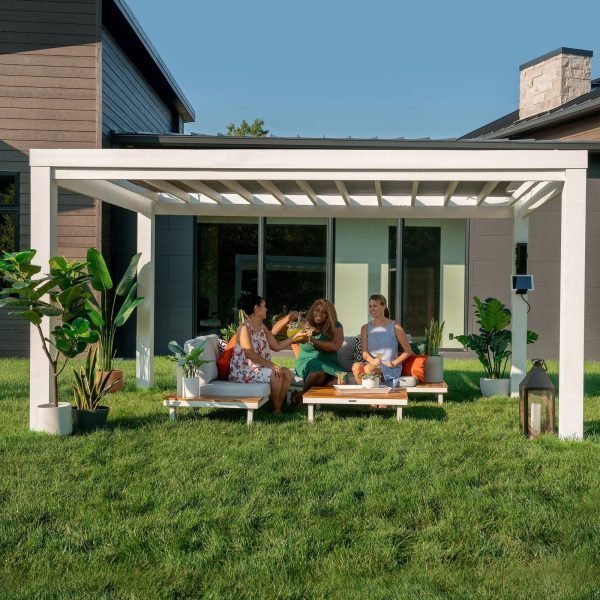 iben-product-393-image-1.jpg 14×10 Windham Modern Steel Pergola With Sail Shade Soft Canopy - Image 1
