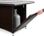 The Outdoor GreatRoom Company Montego 59-Inch Linear Propane Gas Fire Pit Table - Image 3
