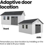Handy Home Products Scarsdale 12×16 Do-it-Yourself Wooden Storage Shed with Floor - Image 3