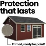 Handy Home Products Scarsdale 12×16 Do-it-Yourself Wooden Storage Shed with Floor - Image 7
