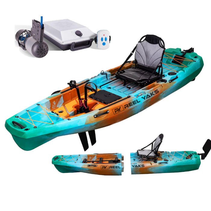 radar_3818daf3-bdd2-46e4-80ab-fdf0db247c63.jpg ReelYaks 10ft Radar Modular Pedal Drive Fishing Kayak with Bixpy Trolling Motor Bundle - Image 1